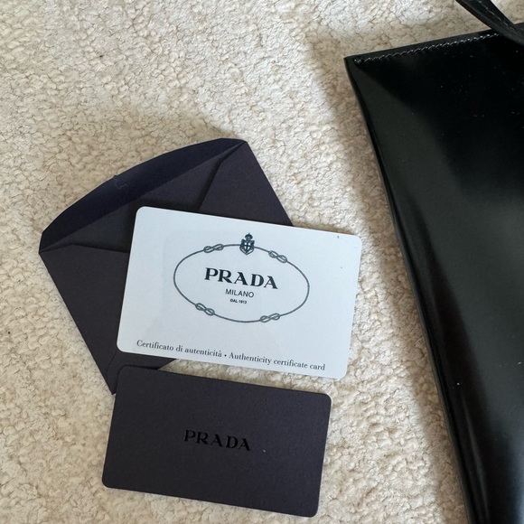 Brand new PRADA Mesh Sequin Spazzolato Logo Tote Black - Picture 6 of 6